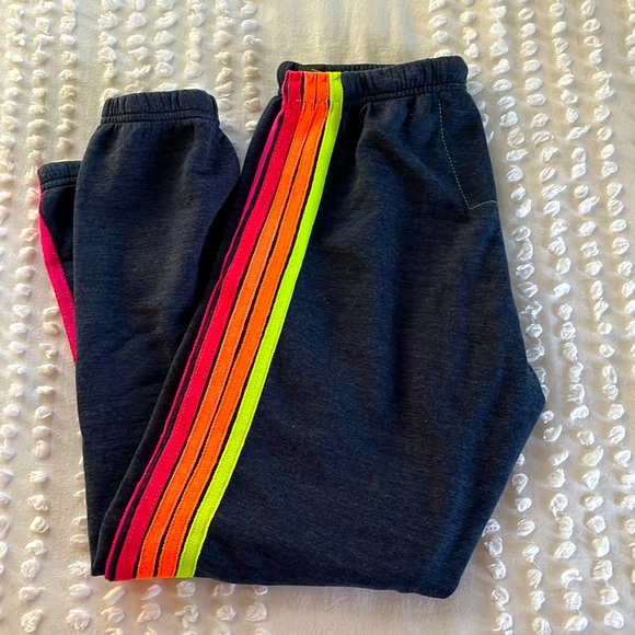 BRAND NEW Aviator Nation navy 5 stripe sweatpants - Picture 3 of 6